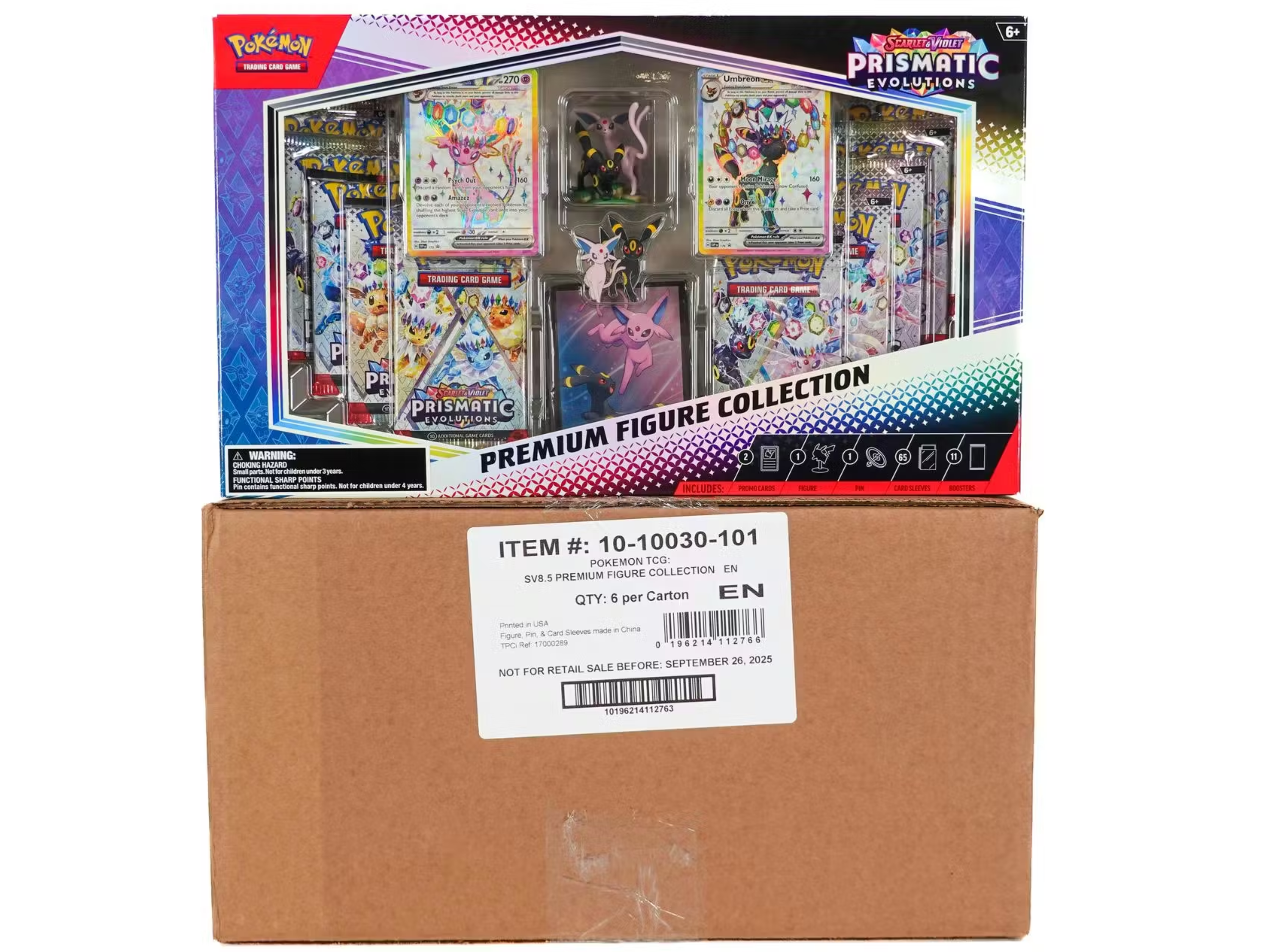 Pokémon - Scarlet and Violet - Prismatic Evolutions  - Figure Collection Sealed Case (6 Count)