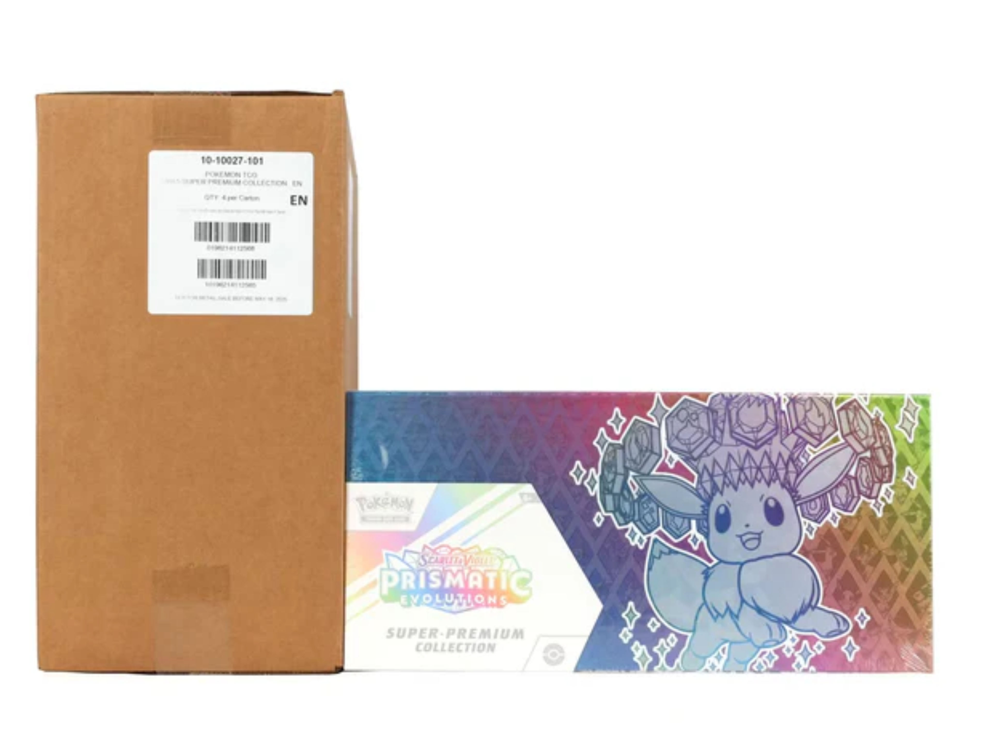 Pokémon - Scarlet and Violet - Prismatic Evolutions  - Super Premium Collection SPC Sealed Case (4 Count)