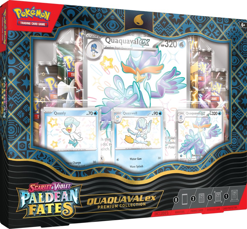 Pokemon Paldean Fates Quaquaval Premium Collection