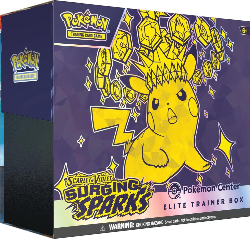 Pokemon Surging Sparks Elite Trainer Box (Pokemon Center Exclusive) w/ Magnetic Acrylic