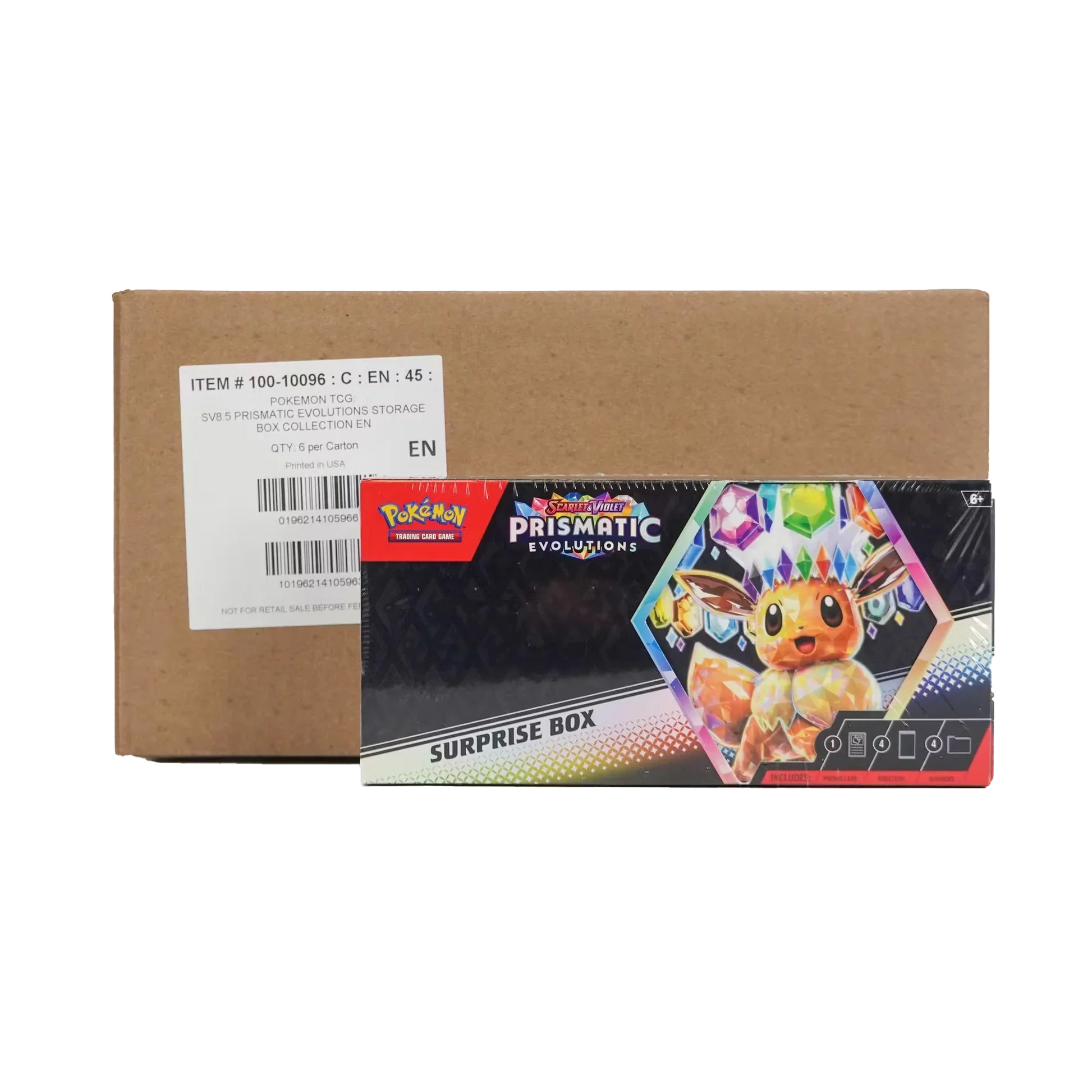 Pokemon Prismatic Evolutions Surprise Box Case (6 Surprise Boxes)