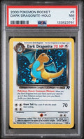 PSA 7 - 2000 POKEMON ROCKET #5 DARK DRAGONITE-HOLO (HUGE SWIRL)