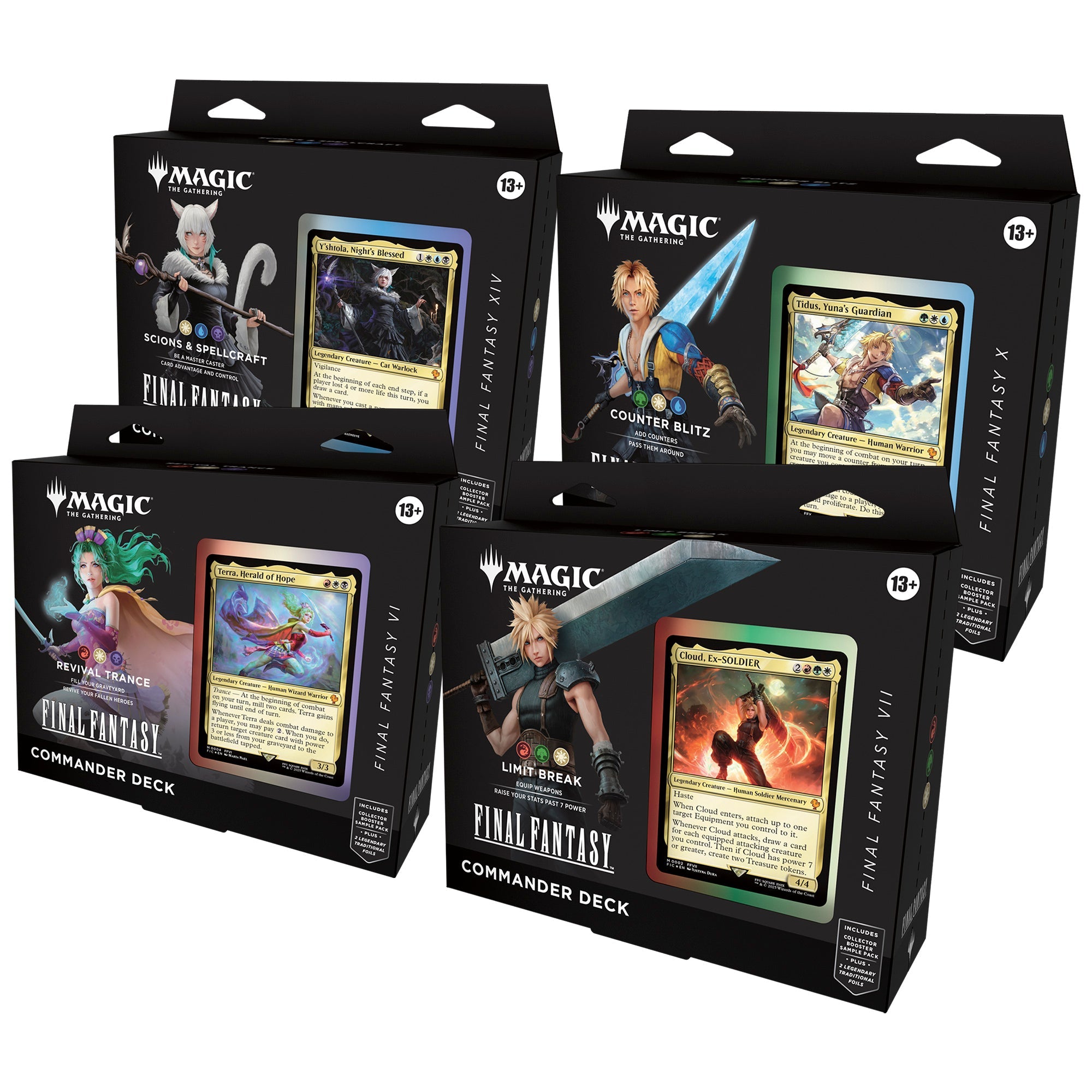 Magic: The Gathering - Final Fantasy Commander Deck (4 Deck Case)