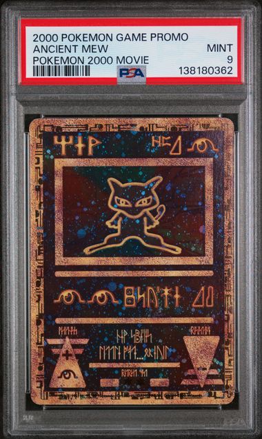 PSA 9 -2000 POKEMON GAME MOVIE ANCIENT MEW POKEMON 2000 MOVIE (SWIRL)