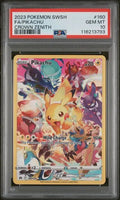 PSA 10 - 2023 POKEMON SWORD AND SHIELD CROWN ZENITH #160 FA/PIKACHU CROWN ZENITH