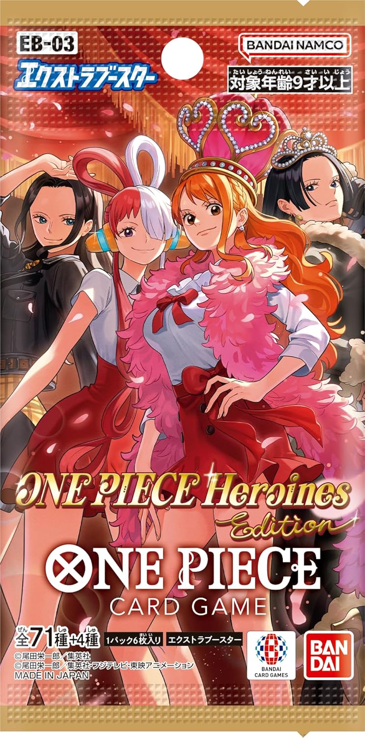 BANDAI ONE PIECE Card Game Extra Booster ONE PIECE Heroines Edition EB-03 TCG
