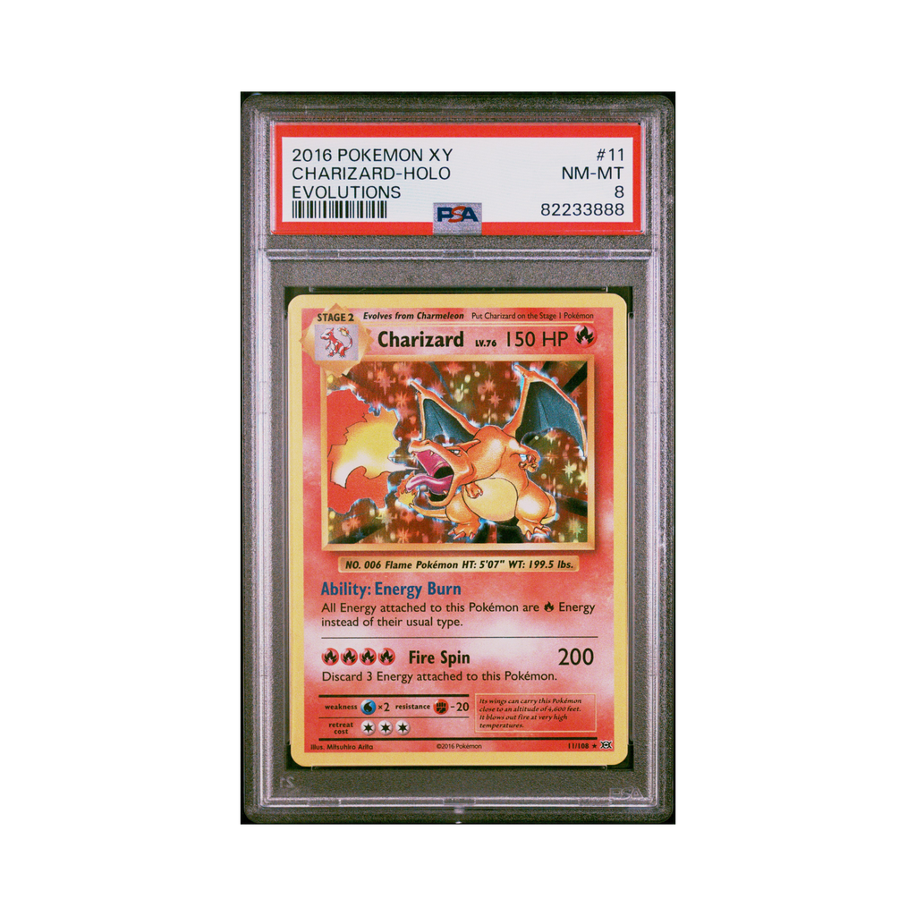 2016 Pokemon XY Evolutions Charizard #11 PSA 8