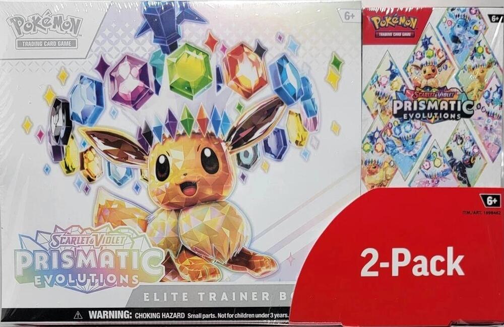 Pokemon Costco Prismatic Evolutions ETB + Booster Bundle