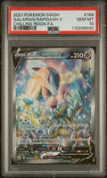 PSA 10 - 2021 POKEMON SWORD & SHIELD CHILLING REIGN #168 GALARIAN RAPIDASH V CHILLING REIGN-FA