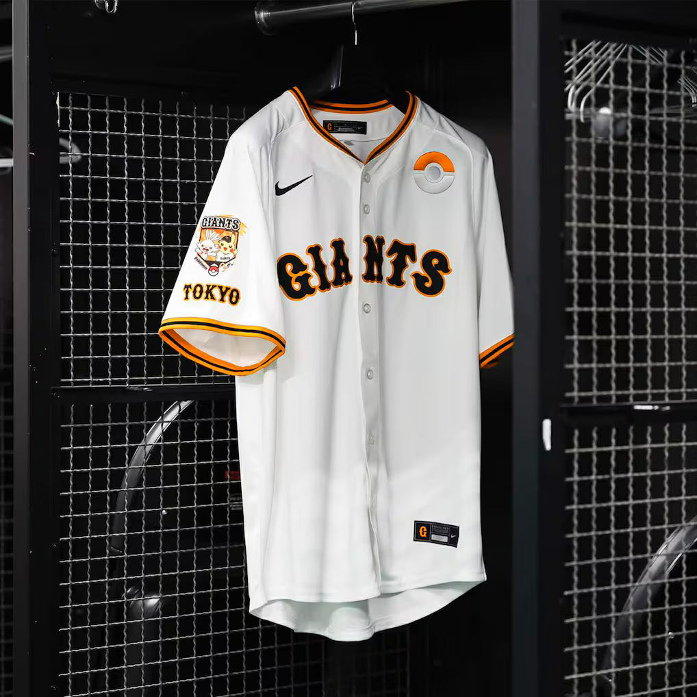 Nike x Pokemon x Tokyo Giants Special Edition Replica Uniform 2026 Home White (Pre-Order April 20)