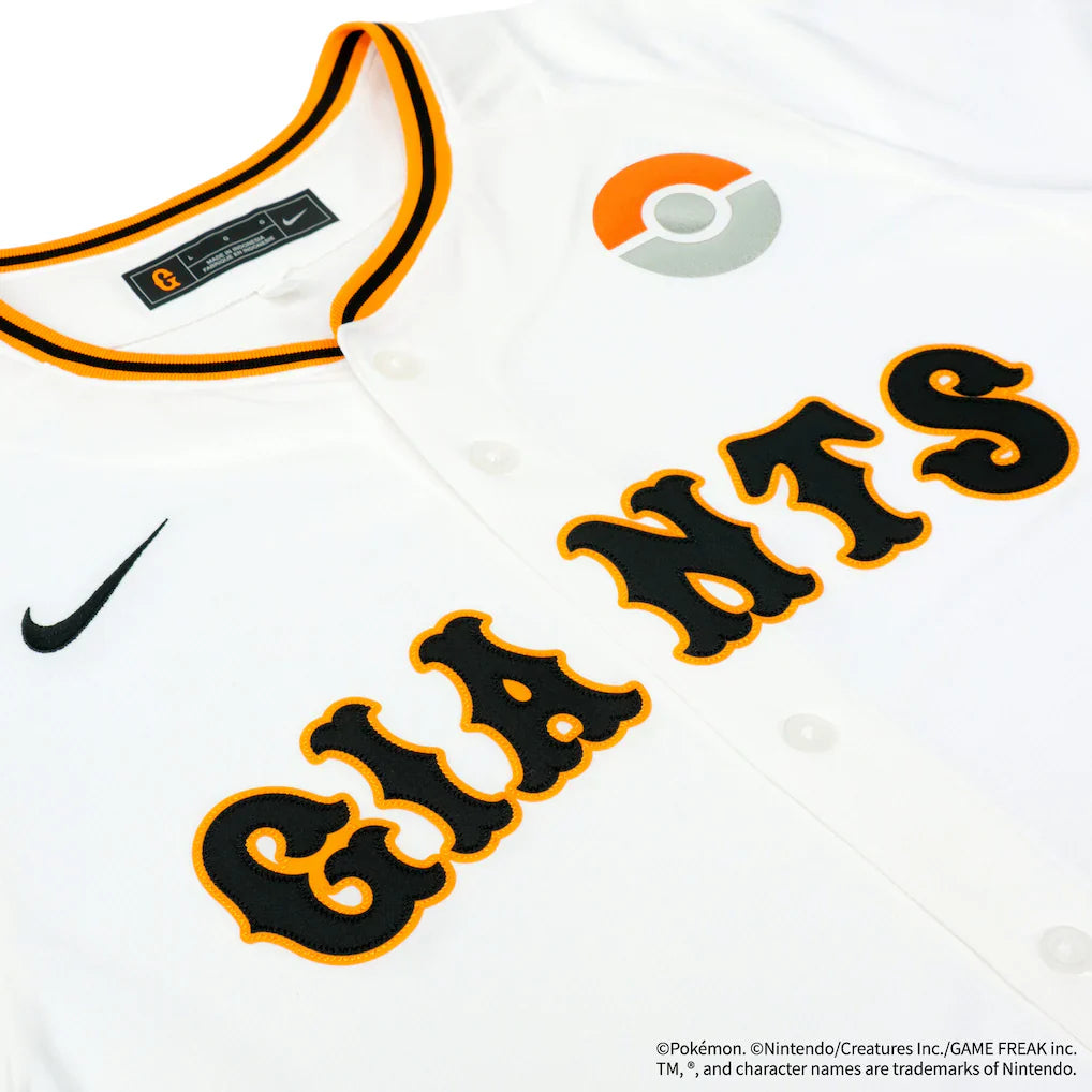 Nike x Pokemon x Tokyo Giants Special Edition Replica Uniform 2026 Home White (Pre-Order April 20)