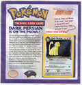 Pokemon: Dark Persian #17 Black Star Promo on Original Insert