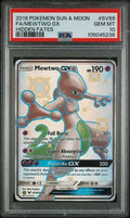 PSA 10 - 2019 POKEMON SUN & MOON HIDDEN FATES #SV59 FA/MEWTWO GX HIDDEN FATES