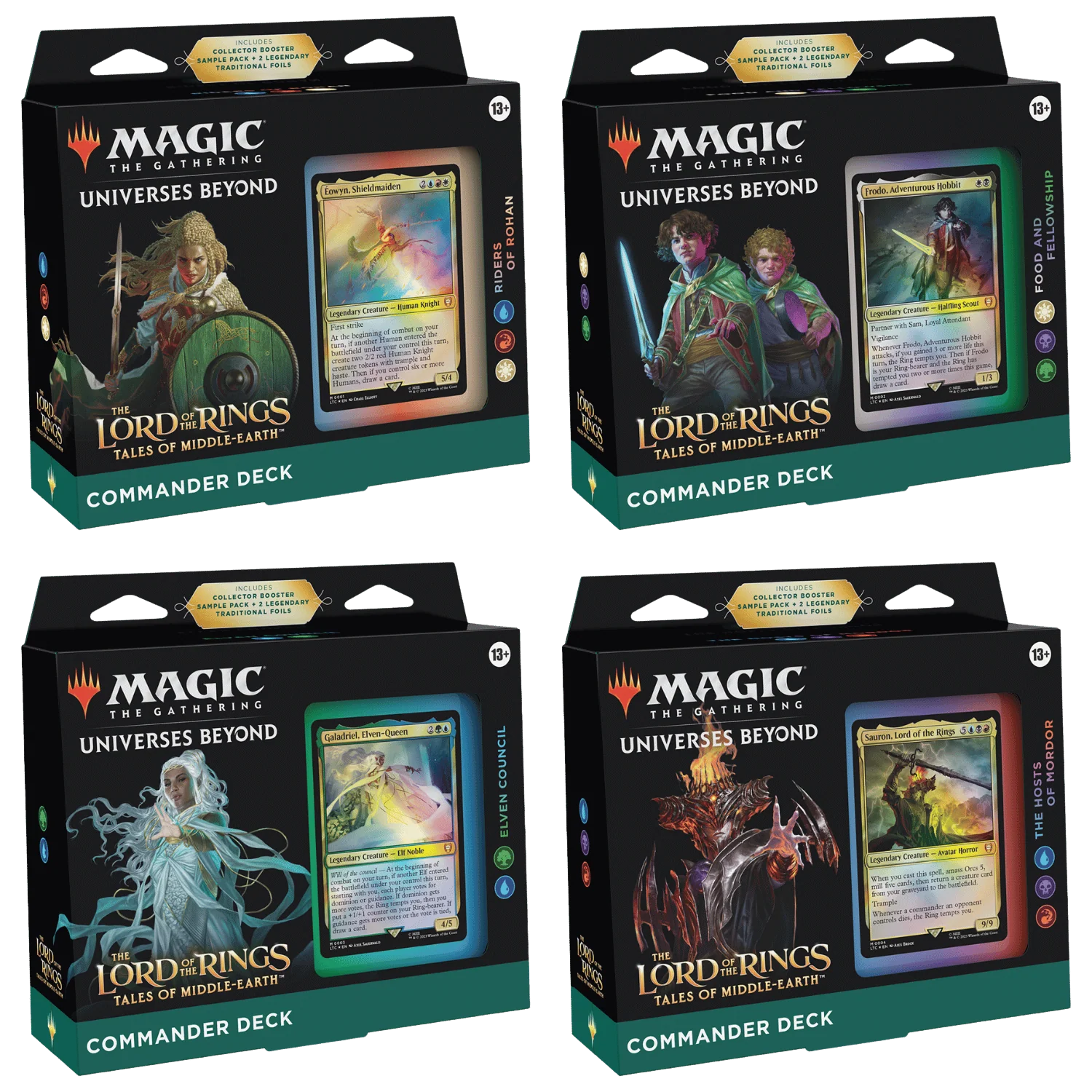 Magic: The Gathering - The Lord of the Rings - Tales of Middle-Earth - Commander Deck (Set of 4)