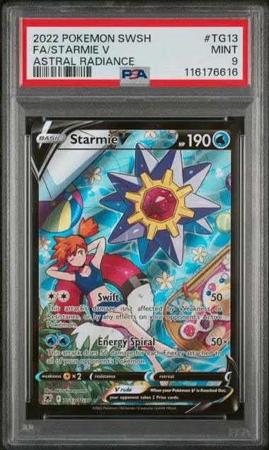 PSA 9 -2022 POKEMON SWORD & SHIELD ASTRAL RADIANCE #TG13 FA/STARMIE V ASTRAL RADIANCE