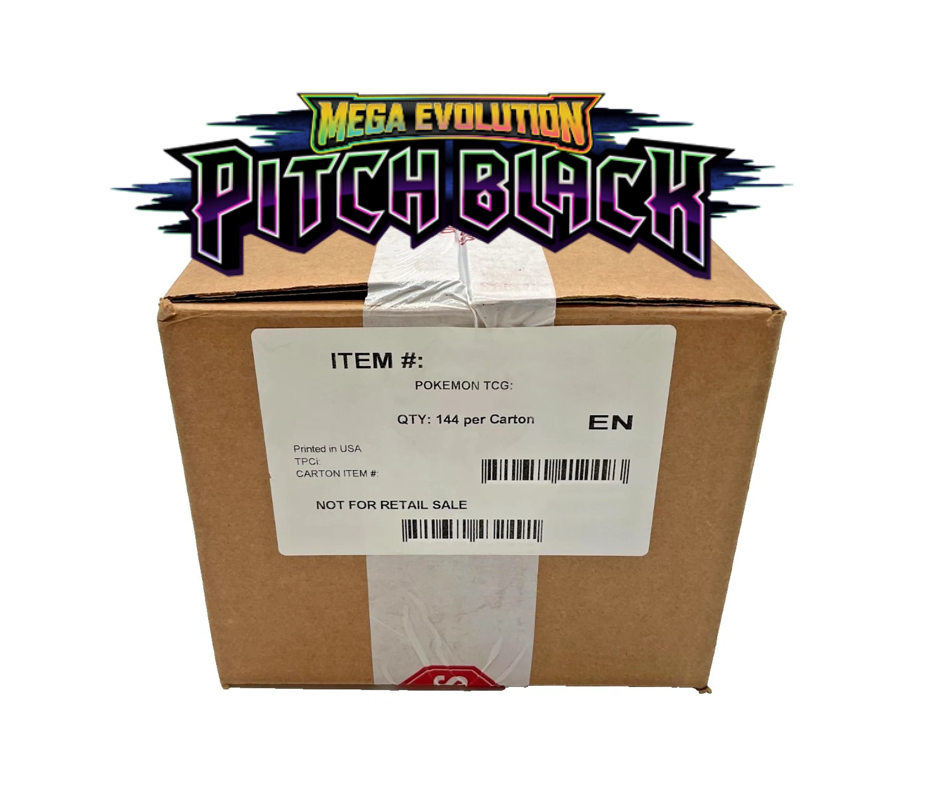 Pokemon Pitch Black ME05 [x144] Sleeved Booster Case
