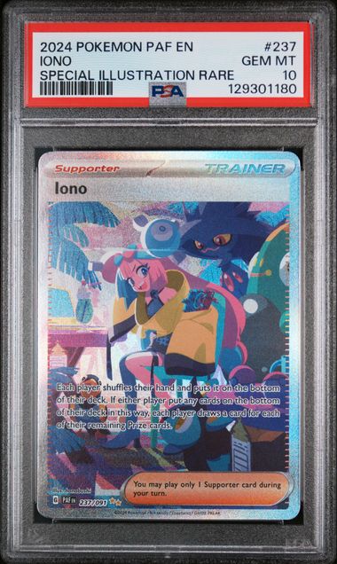 PSA 10 - 2024 POKEMON PAF EN-PALDEAN FATES #237 IONO SPECIAL ILLUSTRATION RARE