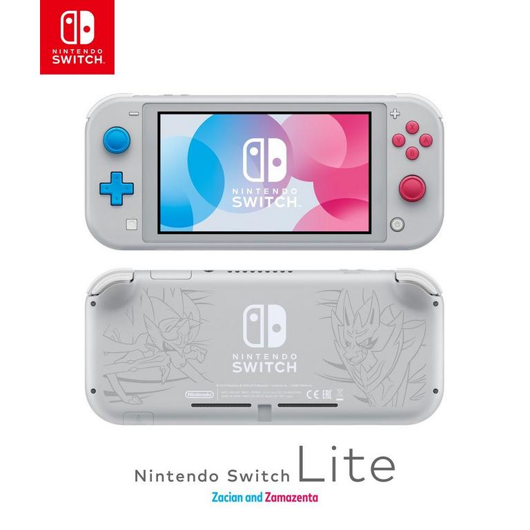 Nintendo Switch Lite - Pokemon Zacian + Zamazenta Limited Edition
