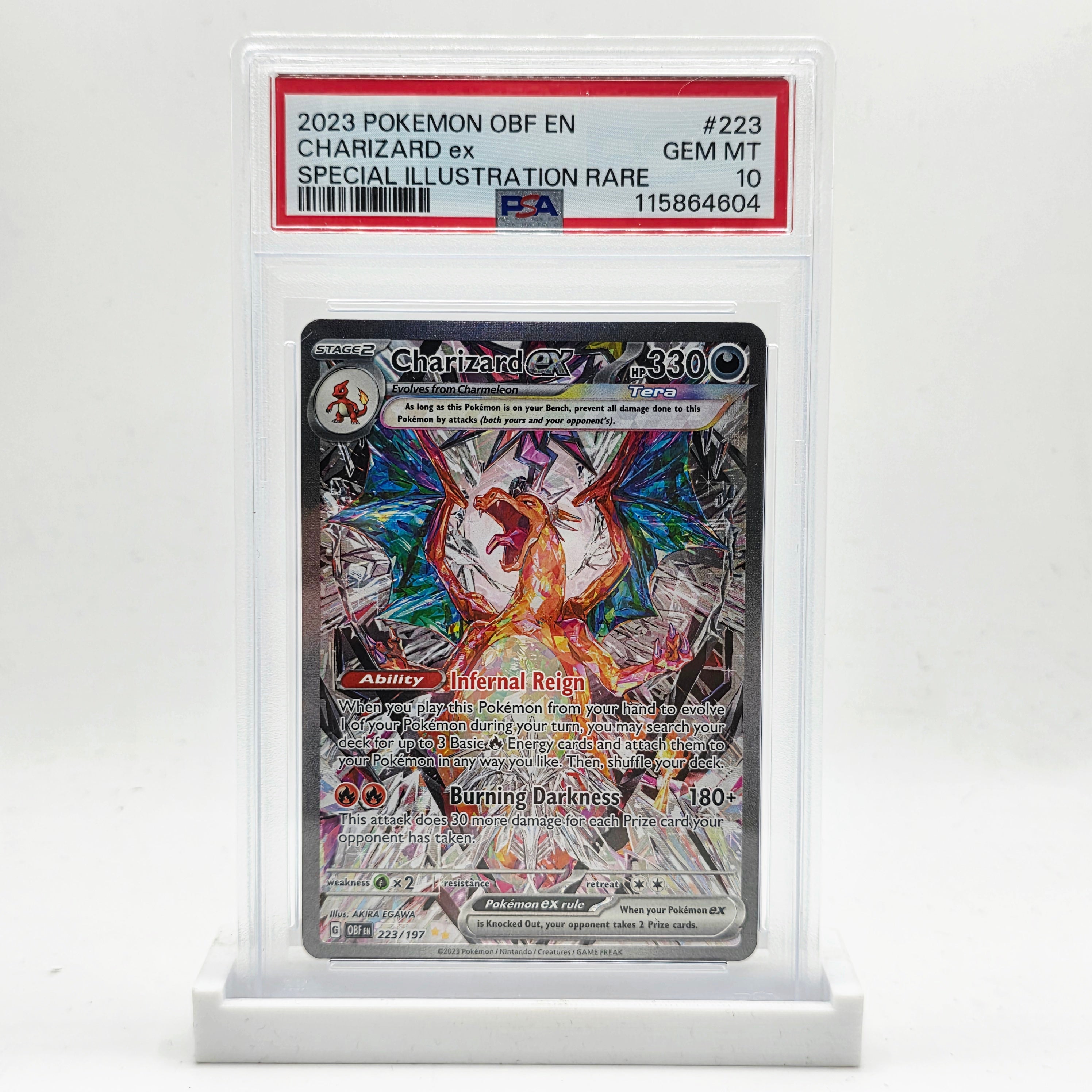 PSA 10 Charizard ex Special Illustration Rare - 2023 Pokémon Obsidian Flames