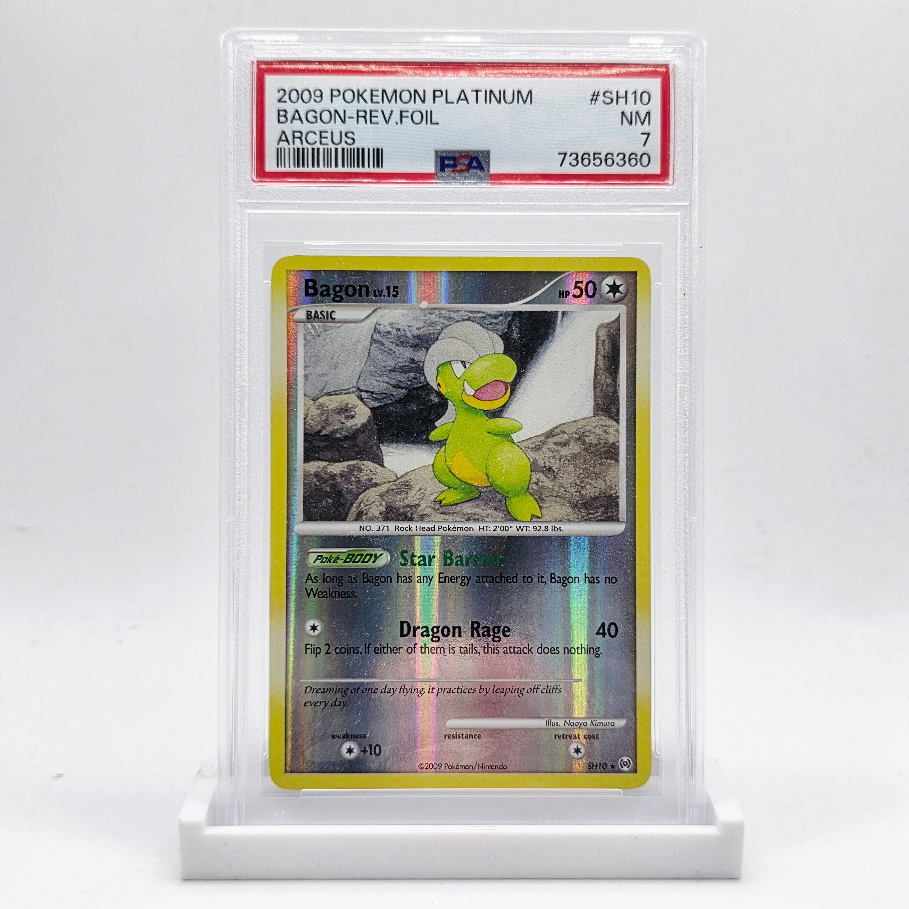 PSA 6 Bagon Shiny Reverse Foil - 2009 Pokémon Platinum Arceus