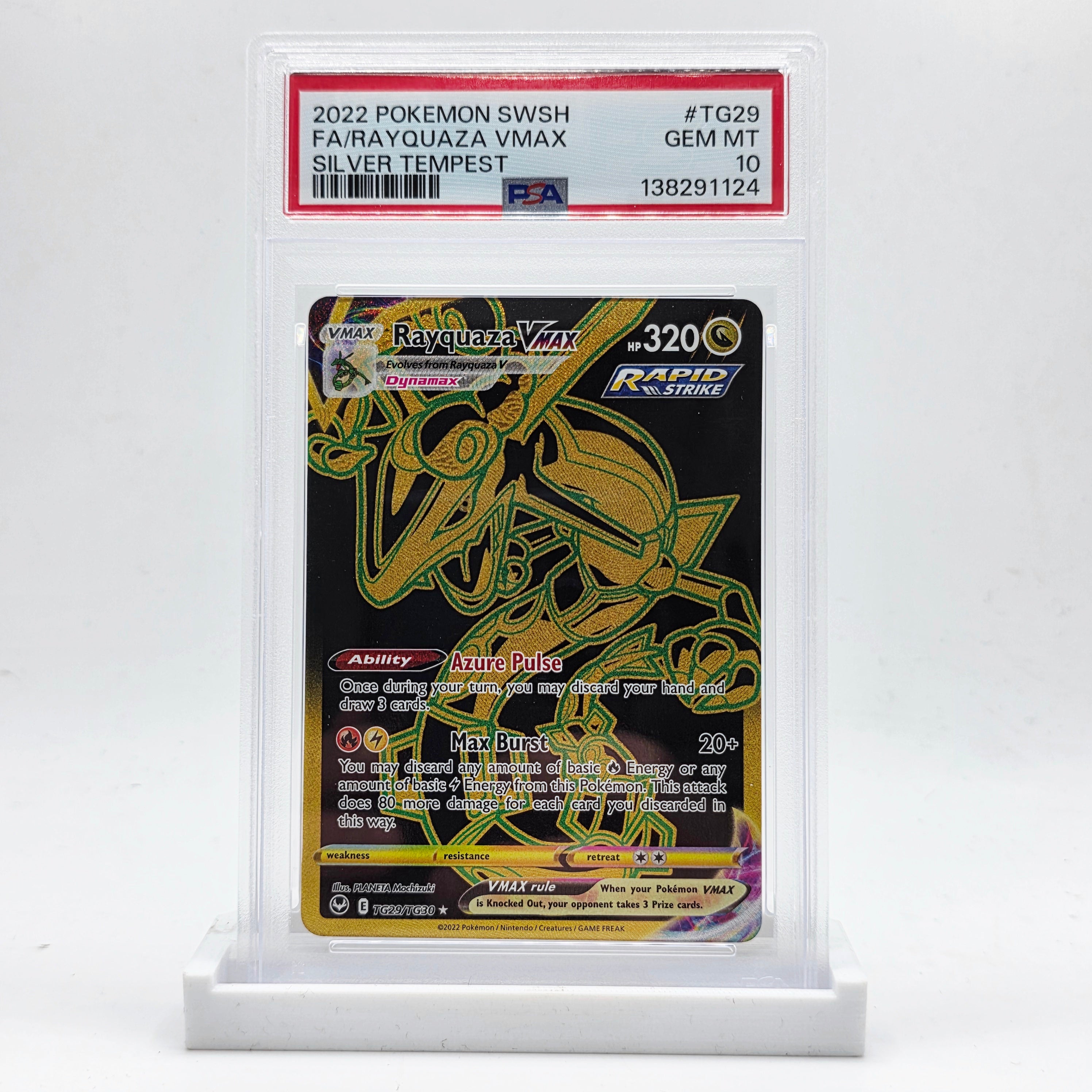 PSA 10 Rayquaza VMAX - 2022 Pokémon Silver Tempest