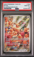PSA 10 - 2024 POKEMON TWM EN-TWILIGHT MASQUERADE #188 EEVEE ILLUSTRATION RARE