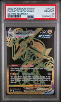 PSA 10 - 2022 POKEMON SWORD & SHIELD SILVER TEMPEST #TG29 FA/RAYQUAZA VMAX SILVER TEMPEST